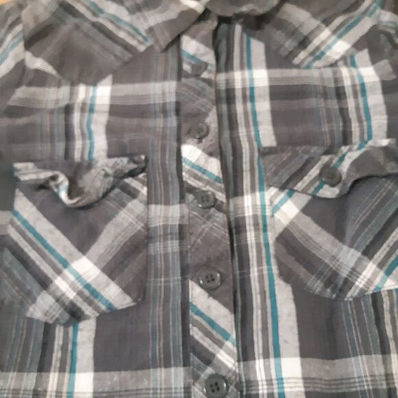 Long Sleeve Plaid Button Down Shirt small - Picture 4 of 8